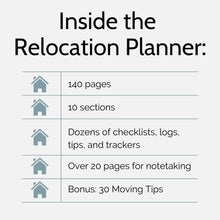 Load image into Gallery viewer, Relocation Planner