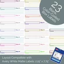 Load image into Gallery viewer, Printable Moving Box Labels & Room Tags